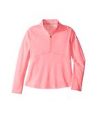 Nike Kids Dry Long Sleeve Top (little Kids/big Kids) (sunset Pulse/black) Girl's Clothing