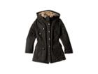Urban Republic Kids Penelope Ballistic Anorak Coat W/ Animal Faux Fur Lining (little Kids/big Kids) (black) Girl's Jacket