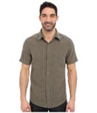 Royal Robbins Liberty Stripe Short Sleeve Shirt (light Olive) Men's Short Sleeve Button Up