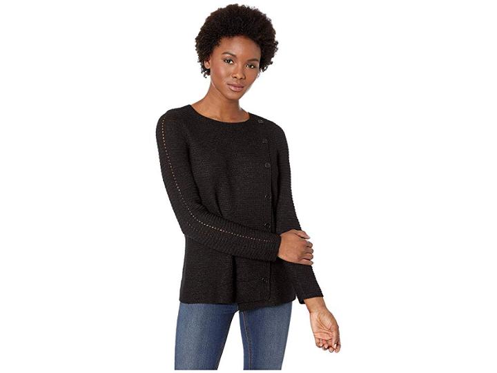Nic+zoe Shape Up Top (black Onyx) Women's Blouse