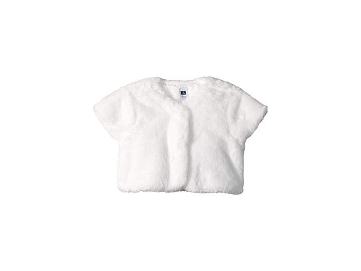Janie And Jack Cable Knit Shawl Cardigan (infant) (white) Girl's Sweater
