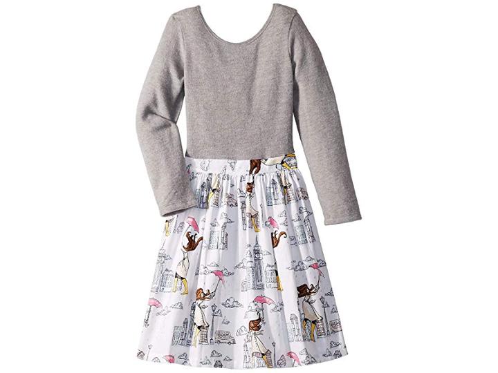 Fiveloaves Twofish London Girl Abbie Dress (little Kids/big Kids) (grey) Girl's Dress