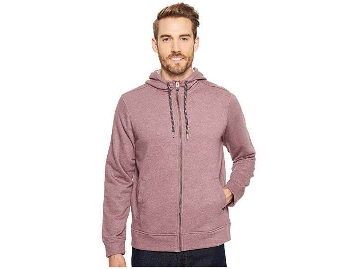Prana Asbury Full Zip Hoodie (thistle Heather) Men's Clothing