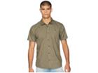 O'neill Central Short Sleeve Woven Top (dark Army) Men's Clothing