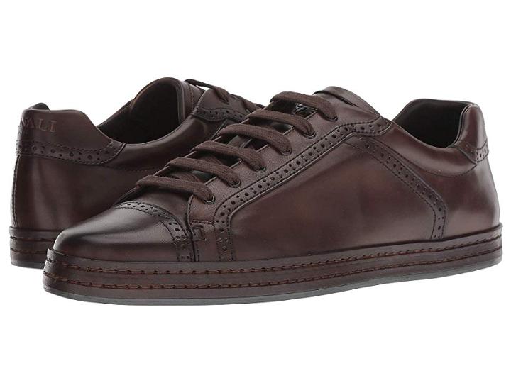 Canali Cap Toe Sneaker (brown) Men's Shoes