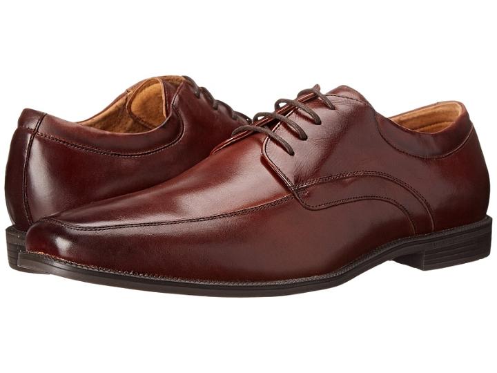 Florsheim Forum Moc Toe Oxford (cognac Smooth) Men's Lace Up Moc Toe Shoes