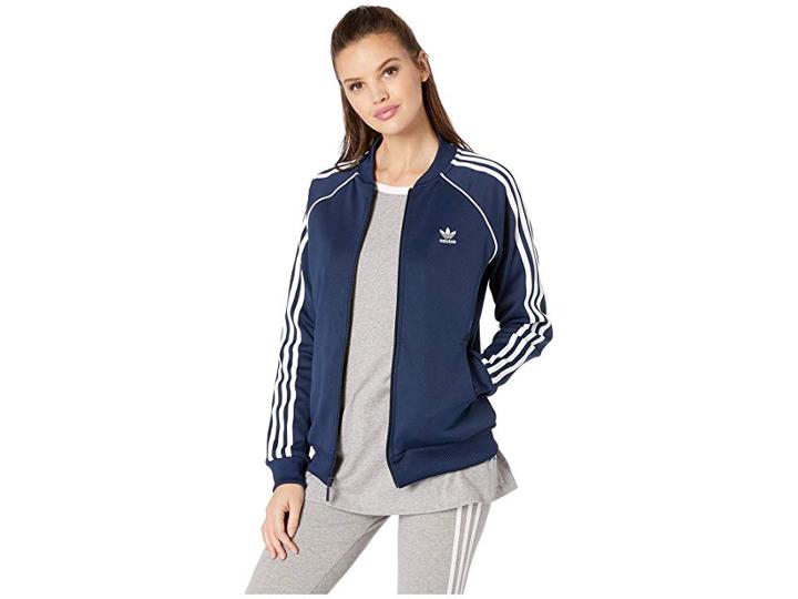 Adidas Originals Sst Track Jacket (collegiate Navy) Women's Coat