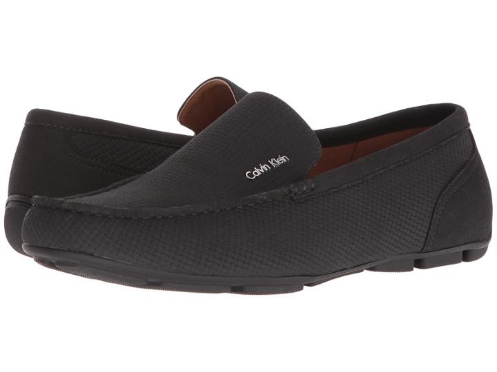 Calvin Klein Manny (black Weave Nubuck) Men's Shoes