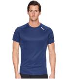 2xu Xvent Short Sleeve Top (navy/navy) Men's Clothing