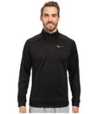 Nike Therma 1/4 Zip Pullover (black/dark Grey) Men's Clothing
