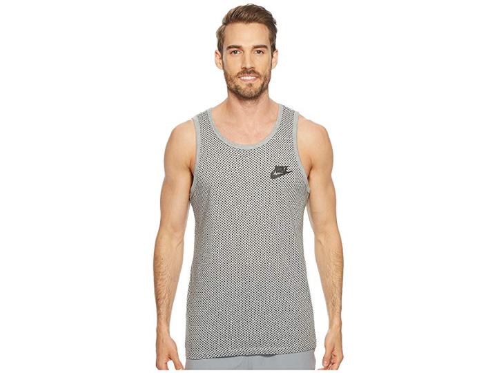 Nike Sportswear Tank (dark Grey Heather/black/black) Men's Sleeveless