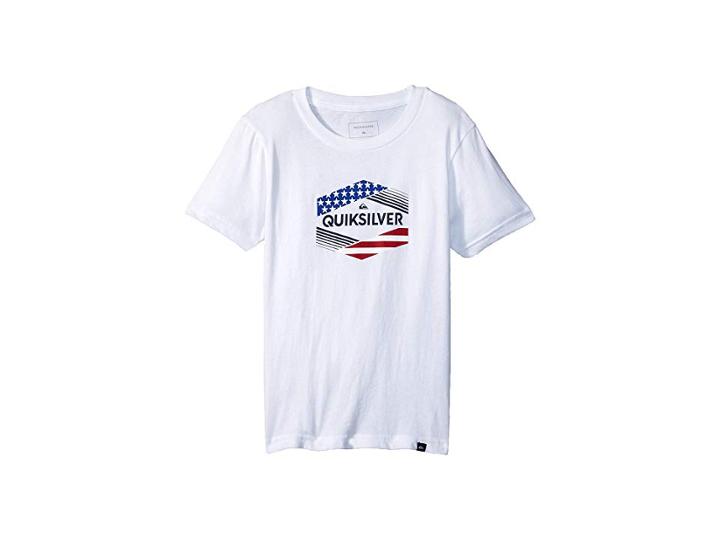Quiksilver Kids Stars Stripes Tee (big Kids) (white) Boy's T Shirt