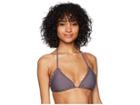 Luli Fama Cosita Buena Wavey Triangle Bikini Top (piedra Gris) Women's Swimwear