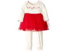 Mud Pie Best Gift Ever Tutu One-piece Playwear (infant) (red) Girl's Jumpsuit & Rompers One Piece