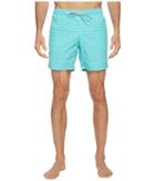 Lacoste All Over Print Swim Medium Length (bermuda/white) Men's Swimwear
