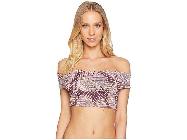 Maaji Second Nature Off The Shoulder Crop Bikini Top (multicolor) Women's Swimwear