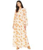 Juicy Couture Dotted Daisy Maxi Dress (angel Dotted Daisy) Women's Dress
