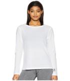 Reebok Crossfit Jacquard Long Sleeve Top (white) Women's Clothing