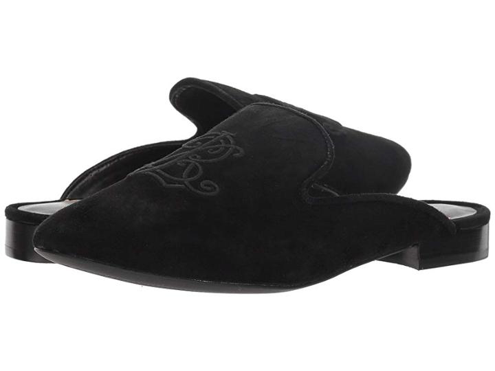 Lauren Ralph Lauren Cadi (black Kid Suede) Women's Flat Shoes