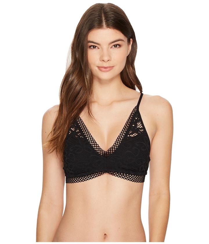 Becca By Rebecca Virtue Captured Halter Top (black) Women's Swimwear