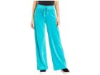 Juicy Couture Bling Malibu Velour Pants (teal) Women's Casual Pants