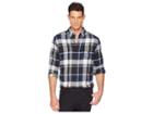 Chaps Flannel Shirt (newport Navy Multi 1) Men's Clothing