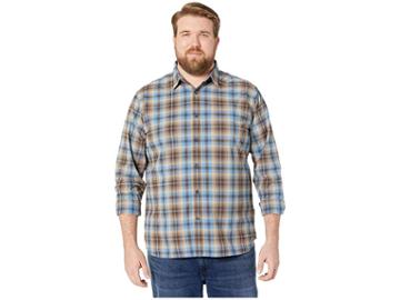 Royal Robbins Trouvaille Plaid Long Sleeve (falcon) Men's Long Sleeve Button Up