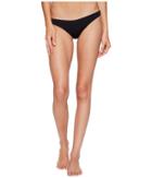 Dolce Vita Solids High Cut Leg Bottom (black) Women's Swimwear