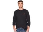 U.s. Polo Assn. Long Sleeve Crew Neck Solid Thermal Shirt (black Heather) Men's Long Sleeve Pullover