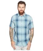Hurley Archer Short Sleeve Woven (mica Blue) Men's Clothing