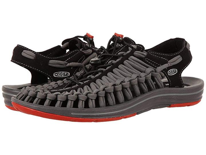 Keen Uneek Flat (black/bossa Nova) Men's Shoes