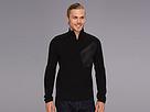 Calvin Klein - Quarter Zip Mixed Media Sweater (black)
