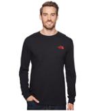 The North Face Long Sleeve Red Box Tee (tnf Black/tnf Red) Men's Long Sleeve Pullover