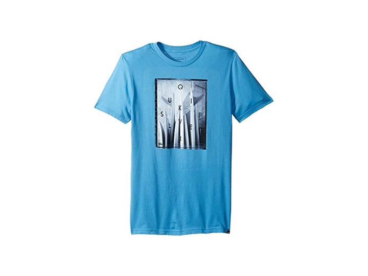 Quiksilver Kids Quiver Central Tee (big Kids) (cendre Blue) Boy's T Shirt