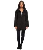 Rainforest Packable Coat W/ Roll Sleeve (black) Women's Coat