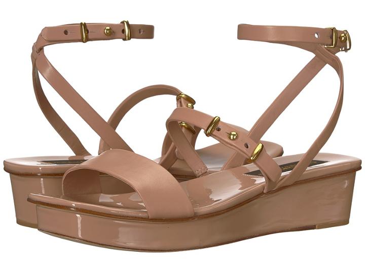 Donna Karan Velda Sandal (dusty Rose Nappa Leather) Women's Shoes