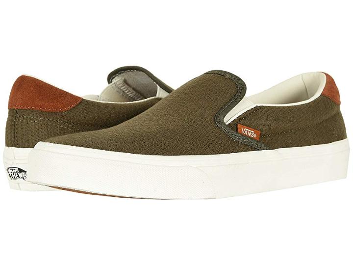 Vans Slip-on 59 ((flannel) Dusty Olive) Skate Shoes