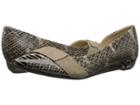 Cl By Laundry Sassy Anaconda (beige/taupe Suede) Women's Wedge Shoes