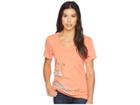 Life Is Good Elegant Flamingos Crusher Scoop Neck Tee (fresh Coral) Women's T Shirt