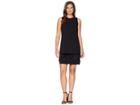 Calvin Klein Feather Hem Dress Cd8c2p8e (black) Women's Dress