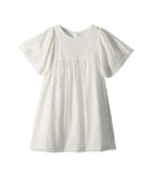 Chloe Kids French Embroideries Short Sleeve Dress (little Kids/big Kids) (off-white) Girl's Dress