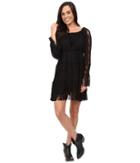 Scully Honey Creek Flirtatious Lace Dress (black) Women's Dress