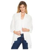 Miss Me Sheer Long Sleeve Cardigan (off-white) Women's Clothing