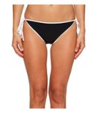 Jonathan Simkhai Reversible String Bikini Bottoms (black/bright White) Women's Swimwear