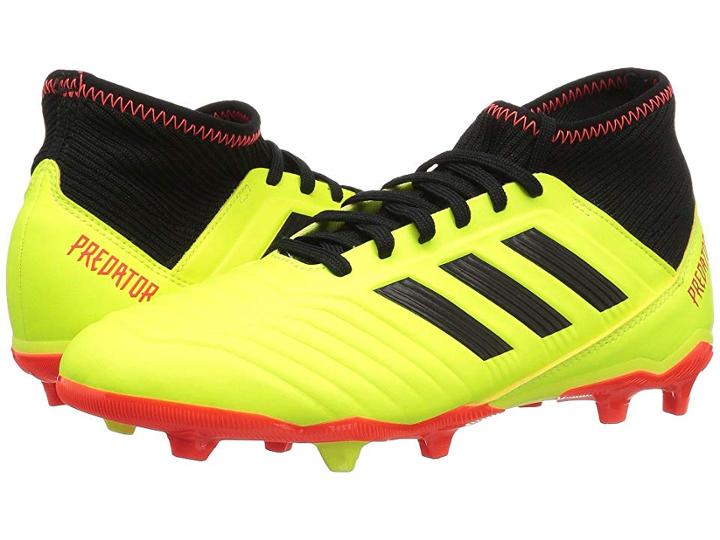 Adidas Kids Predator 18.3 Fg Soccer (little Kid/big Kid) (yellow/black/red) Kids Shoes
