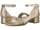 Anne Klein Esme (gold/natural Fabric) Women's Sandals