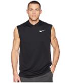 Nike Dry Top Sleeveless Running Hoodie (black) Men's Sweatshirt