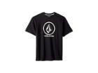 Volcom Kids Crisp Stone Short Sleeve Tee (big Kids) (black) Boy's T Shirt