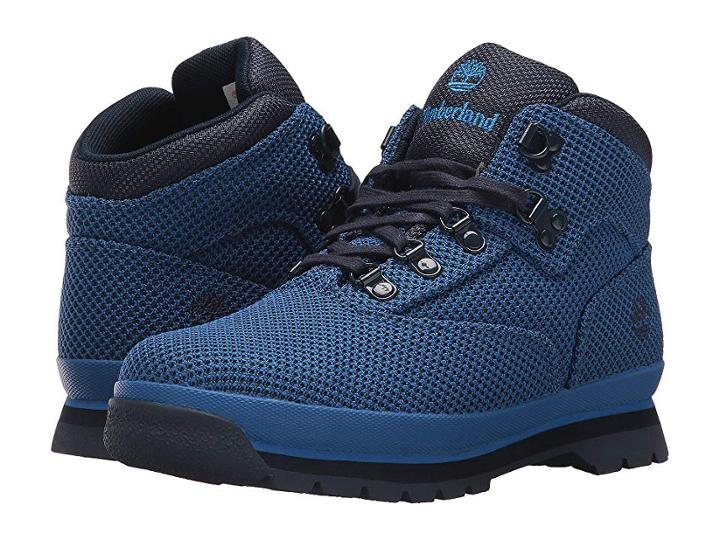 Timberland Kids Fabric Euro Hiker (big Kid) (nebulas Blue) Kids Shoes