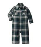 Ralph Lauren Baby Plaid Cotton Western Coverall (infant) (black/white Multi) Girl's Jumpsuit & Rompers One Piece